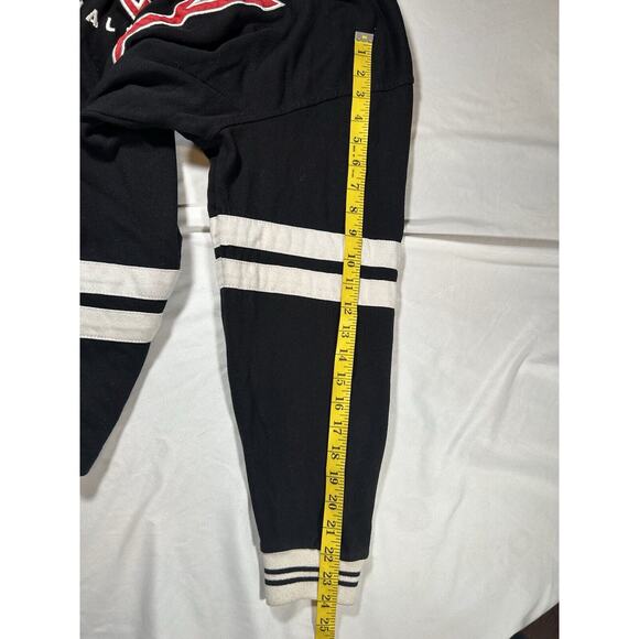 Vintage Mickey & Co. Hockey Style Sweatshirt Mens Size XL Black White Embroidery - Picture 9 of 9